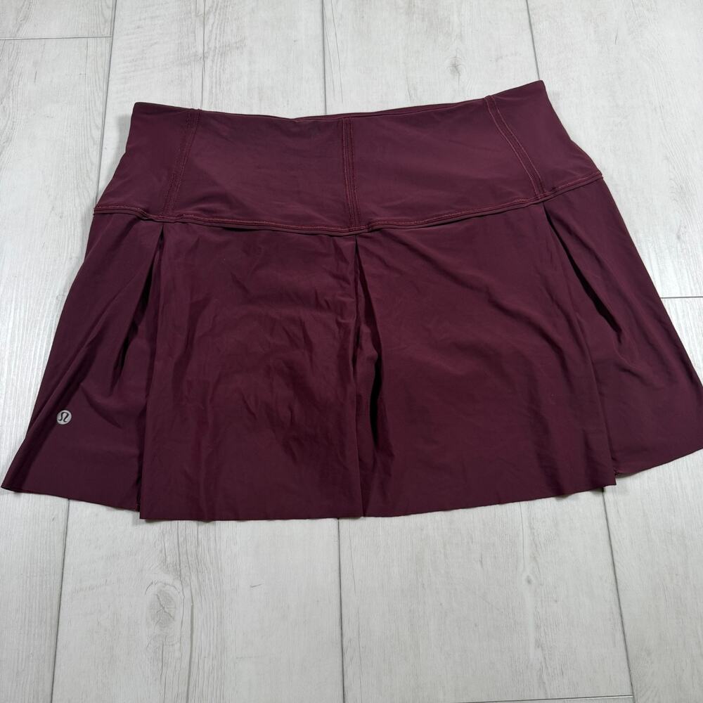 Lululemon Women's Size 12 Lost In Pace 15" Lined Activewear Skort Skirt